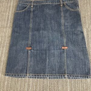 GAP Blue Knee-Length A-Line Skirt Casual